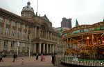 Birmingham Council Houses and carousel in Victoria Square