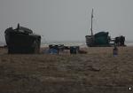 Boats on the beach at Dungeness
