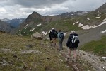 Hiking down from Wright Lake, Yankee Boy Basin, Colorado