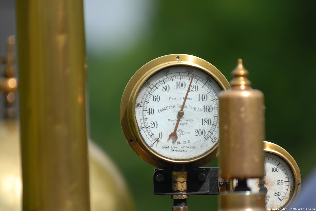 Jstottphotography Launceston Steam Railway Cornwall Steam Pressure Gauge On The Lilian Engine At Launceston Railway Cornwall